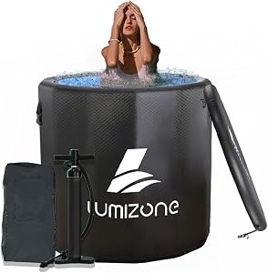 Lumizone Inflatable Cold Plunge Tub 118 Gallons Capacity Ice Bath Portable Ice Bath Tub Co