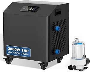 Ice Bath Water Chiller for Cold Plunge Tubs, 1HP Upgraded Cold Plunge Chiller with Externa