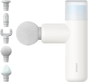 Opove M3 Mini Massage Gun for Back Pain Relief, with Facial Mode, 7mm Amplitude, 4 Vibratio