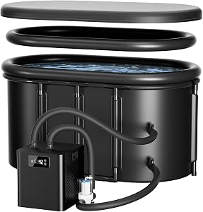 Ice Bath Chiller & Cold Plunge Tub Kit, 1/3 HP Cold Plunge Chiller with External Filte