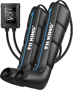 FIT KING Professional Air Compression Leg Recovery Compression System, Rechargeable Portabl