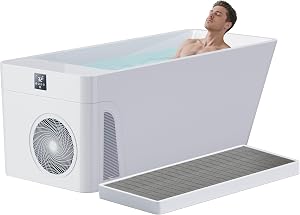 ICEGALAX Ice Bath Tub with Built-In Water Chiller (Down to 38℉), Smartphone Control, Whisp