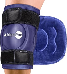 AiricePac Ice Pack for Knee Pain Relief, Reusable Gel Ice Wrap for Injuries, Swelling, Knee